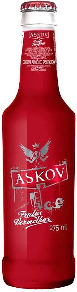 Vodka Sabor Frutas Vermelhas Askov Ice 275ml