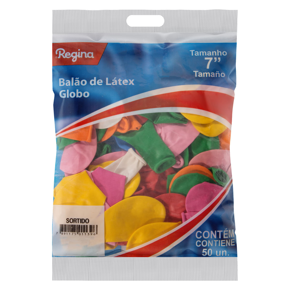 Balão Liso Sortido Regina com 50un | Compre online e receba em casa!