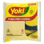 fuba milho mimoso pre-cozido yoki embalagem 500g