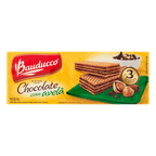 biscoito wafer chocolate com avela bauducco 140g