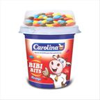 bebida lactea sabor morango com flocos bibibits carolina 125g