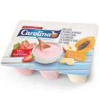 bebida lactea sabor salada de frutas com morango carolina 85g 6 un