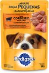 alimento para caes adultos racas pequenas cordeiro ao molho pedigree sache 100g