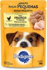 racao umida para caes adultos racas pequernas sabor frango ao molho pedigree embalagem 100g