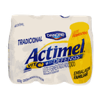 leite fermentado tradicional actimel 600g leve 6 pague 5