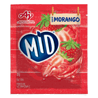 refresco em po sabor morango mid embalagem 20g