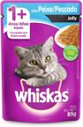 racao umida para gato adulto peixe whiskas 85g