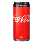 refrigerante sem acucar coca-cola lata 310ml