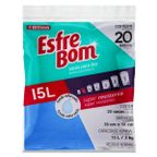 saco para lixo tipo a 15 litros esfrebom pacote 20un
