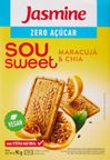biscoito doce sabor maracuja e chia zero acucar sou sweet jasmine 90g