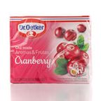 cha misto aroma e frutas cranberry dr oetker 10g