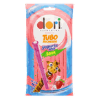 bala tubo recheado yogurte morango acido dori 70g