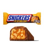 chocolate pe de moleque snickers pacote 42g