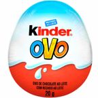 ovo chocolate ao leite com recheio kinder azul 20g
