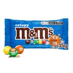 confeito de chocolate ao leite crispy mm's embalagem 35g