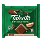 chocolate ao leite com castanhas-do-para talento barra 85g
