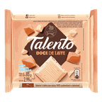 chocolate branco com crocante de doce de leite talento barra 85g