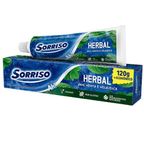 creme dental herbal azul sorriso 120g
