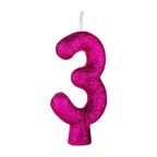 vela de aniversario parabens pink n 03 regina festas un