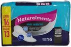 absorvente com abas max noturno fluxo intenso naturalmente pacote 16 un leve 16 pague 13