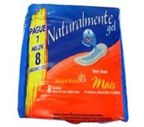 absorvente sem abas naturalmente pacote 8 un