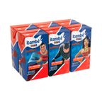 leite fermentado desnatado sabor morango justice league itambe 80g com 6un