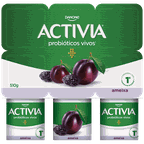 leite fermentado sabor polpa de ameixa activia 510g