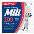 guardanapos de papel folhas pequena mili com 100un