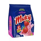 achocolatado em po morango mucky sache 300g