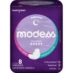 absorvente noturno com abas com 8 un modess