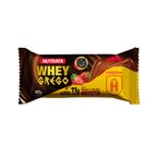 barra de proteina sabor doce de leite com morango whey grego nutrata 40g