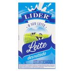 leite uht desnatado lider 1l