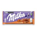 chocolate ao leite alpino com recheio de caramelo milka 100g