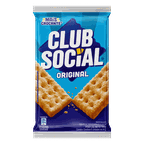 biscoito salgado club social original pacote 144g com 6 un de 24g