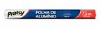 papel aluminio 45cm pratsy em rolo com 7,5m