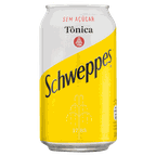 agua tonica sem acucar schweppes lata 350ml