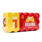 pack de cerveja pilsen brahma chopp 350ml com 18 latas