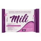 toalha umedecida para higiene intima mili com 20un