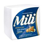 guardanapo de papel folha simples 21cm x 22cm mili com 50un