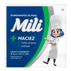 guardanapo de papel folha simples 30cm x 29,5cm mili com 50un