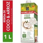 bebida vegetal sabor coco e arroz natures heart 1l