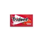 chiclete trident morango sem acucar 8g - embalagem com 5 unid.