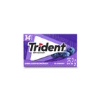 chiclete trident blueberry 25,2g - embalagem economica 14 unid.
