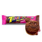 biscoito recheado trakinas meio a meio chocolate e morango 126g