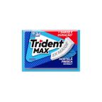chiclete trident max hortela fresca sem acucar 16g -embalagem com 5 unid.