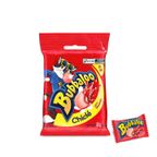 chiclete bubbaloo morango 5g - pacote com 10 unidades