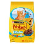 alimento para gatos filhotes frango, cenoura e leite purina friskies pacote 1kg
