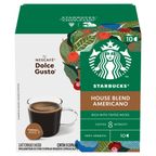 cafe em capsula torrado e moido starbucks house blend americano nescafe dolce gusto caixa 85g 10 unidades
