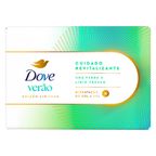sabonete barra cha verde e lirio fresco dove cuidado revitalizante caixa 90g edicao limitada verao