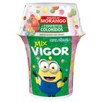 iogurte sabor morango com cereais de chocolate vigor mix 140g